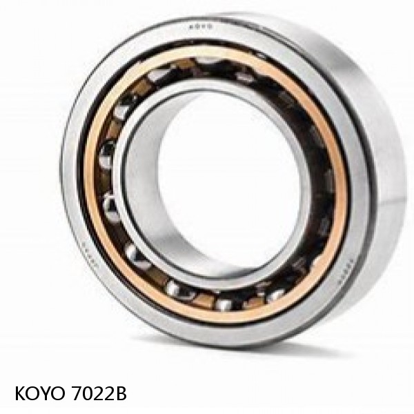 7022B KOYO Single-row, matched pair angular contact ball bearings #1 small image